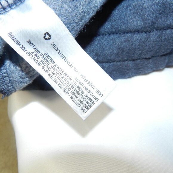 Goodfellow Unisex Grayish Bluish Drawstring Winter Cotton Sweat Pants Size XS - Picture 7 of 7